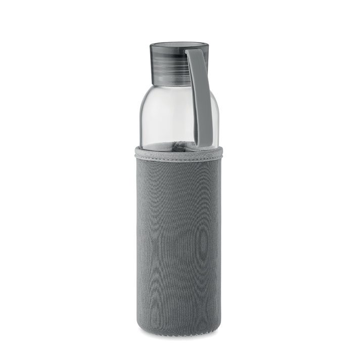 Bouteille personnalisée en verre recyclé 500 ml EBOR Gris foncé